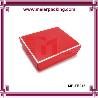 China Zhongshan red color two pieces Clothes Packing Cardboard Paper Storage Gift Box for sale