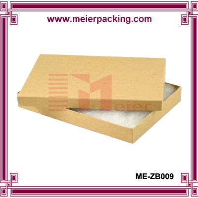 China Custom Logo Kraft brown color Fashion jewel box Luxury Paper Cardboard Jewelery paper Box for sale