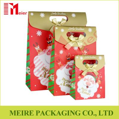 China Santa Claus Christmas Gift Bag Merry Christmas Paper Gift Treat Cookies and candy Bags for sale