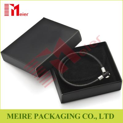 China Black bracelet jewelry packaging,wedding gifts or birthday gifts box for men for sale