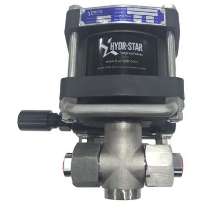 China Automotive Industry Best Quality HYDR-STAR 110 Bar Produced Portable Pneumatic Hydraulic Booster Pump For Pipes Testing for sale