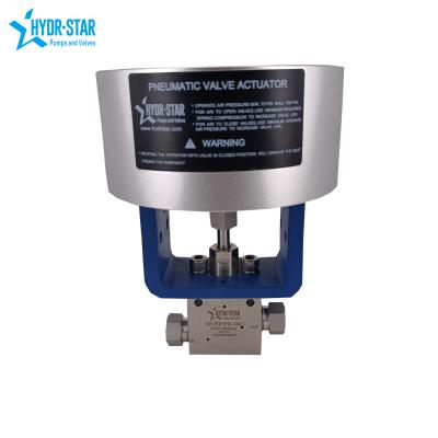 China HYDR-STAR Industrial Operate Pressure 316 Stainless Steel High Pressure Actuator Operate Valve With 6 Pressure Levels for sale