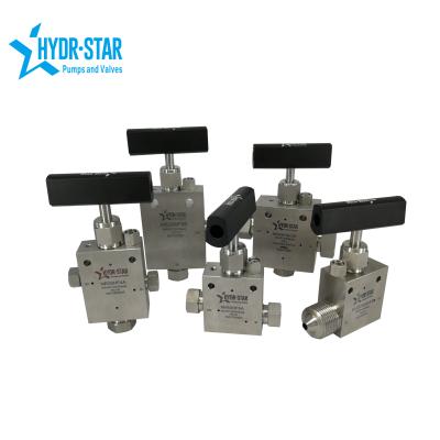 China Industrial Chinese Factory HYDR-STAR 316 Stainless Steel High Pressure Needle Valve in 20000psi for sale