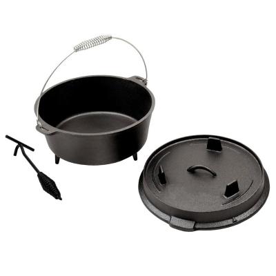 China Metal Pot Cast Iron Minimalist Cauldron Three Legged Pot for sale