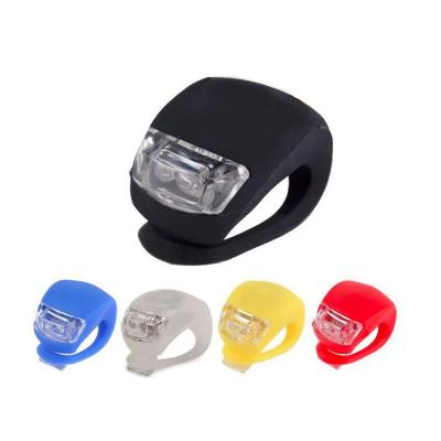 China Silica Gel Bicycle Front LED Light Silicone CycIing Light Bicycle Lamp Head Front Rear Wheel Waterproof Light for sale