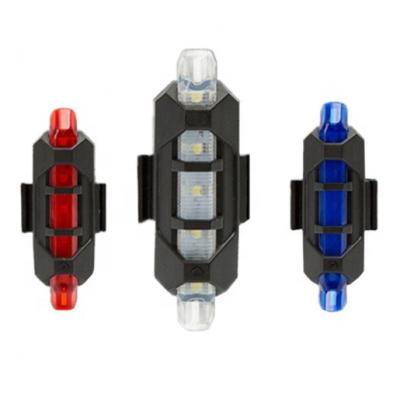 China USB Waterproof Rechargeable Mountain Bike Rear Lamp Waterproof Bicycle LED Tail Light for sale