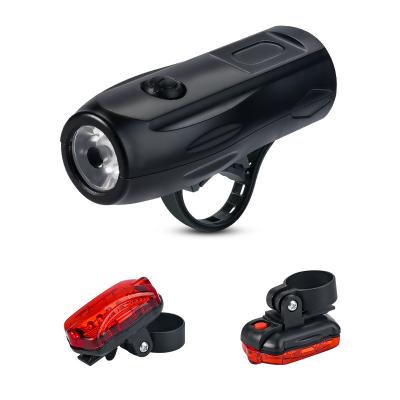 China PC Usb Mountain Rainproof Rechargeable Led Waterproof Night Riding Rechargeable Led Bicycle Front Lights for sale