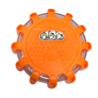 China Plastic PC+Engineering AB Car Emergency Light Barricade Warning Light Traffic Rotating Flashing 12+3 Led Warning Light for sale