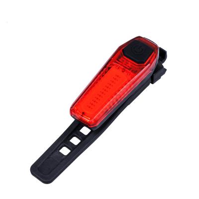 China Waterproof Shell USB Charging Super Bright LED Bicycle Tail Lamp Road Mountain Bike Tail Light for sale