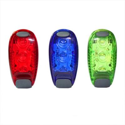 China Waterproof Led 3 Bike Helmet Light Outdoor Sports Alarm Safety Bicycle Tail Running Light for sale