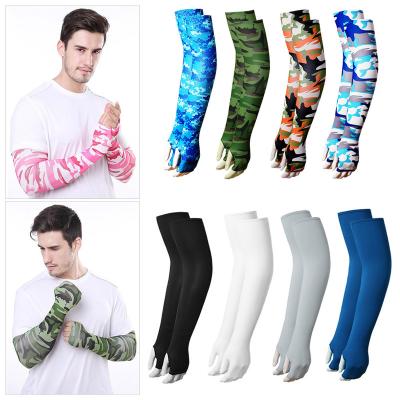 China Breathable Arm Sunscreen Sleeves Sun Protection UV Skin Tattoos Summer Cooling Outdoor Running Fishing Cycling Sleeves for sale