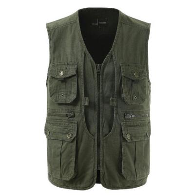 China Journalist Military Photography Anti-wrinkle Camouflage Multi Function Pocket Vest, Fishing Vest, Outdoor Vest for sale