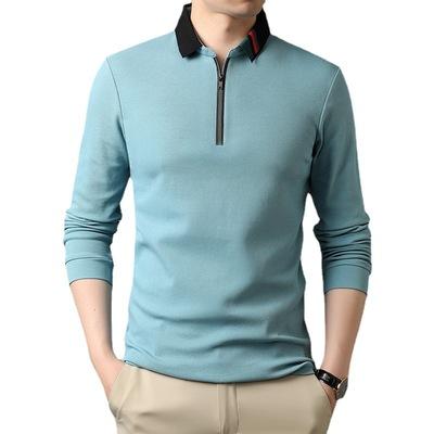 China New Fashion Brand Polo Shirt Men 2021 Korean Cotton Designer Anti-wrinkle good quality 100% casual long sleeve tops men's clothing for sale