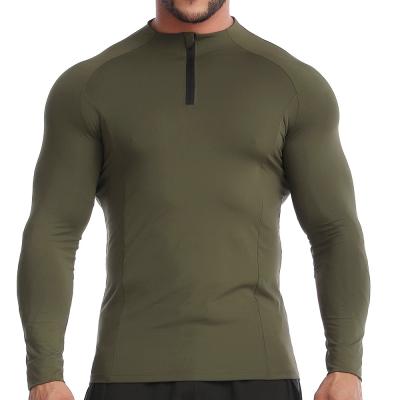 China Running Shirt Long Sleeve Compression Shirt Gym Quick Dry Fitness Shirt Men Long Sleeve T-shirt Bodybuilding Sport Gym Shirt Male for sale