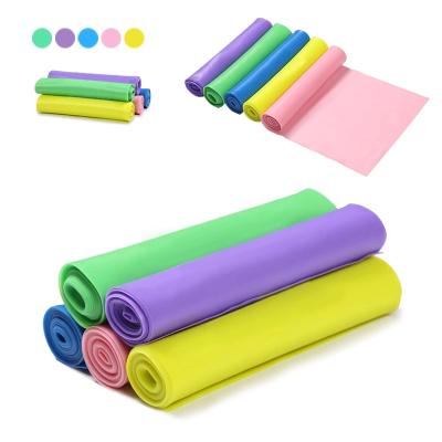 China Emulsion Latex Tension Sheet Yoga Tension Rope Elastic Band Fitness Equipment Stretcher for sale