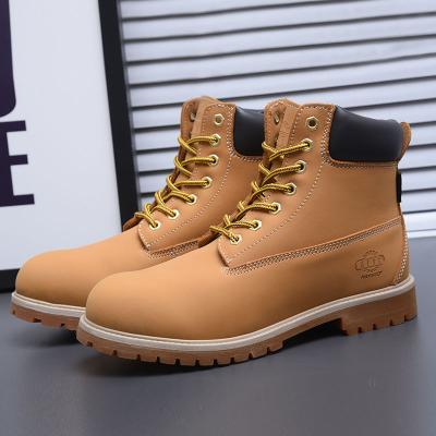 China Fashion Steel Toe High Cut Safety Shoes Working Boots For Men's Steel Toe Shoes Safety for sale