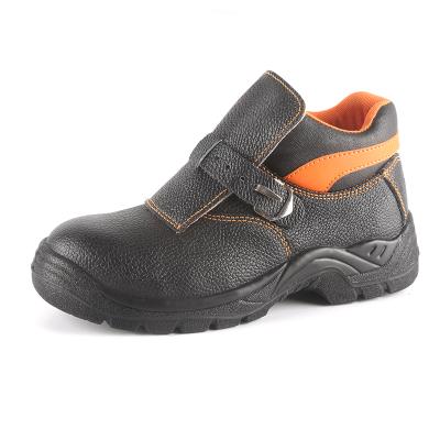 China Steel Toe No Lace Up Welding Safety Shoes Thailand , No Lace Mens Work Leather Boots Made In China RS6138 for sale