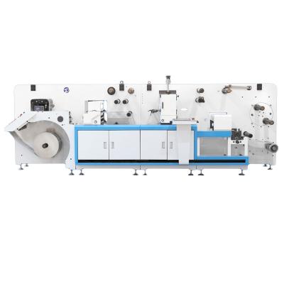 China Factory Automatic Adhesive Label Intermittent Roll To Roll Die Cutting With IML Machine for sale