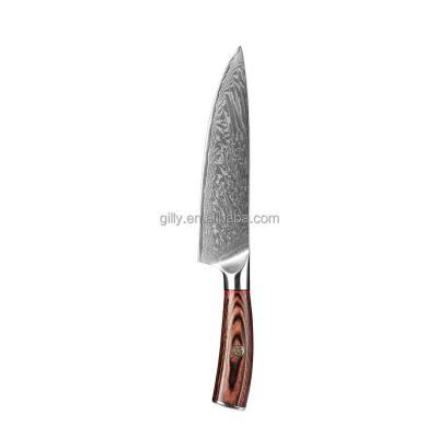 China 2021 New Designed Viable 10 Yd Chef Knife Damascus Steel Kitchen Knives In High Quality for sale