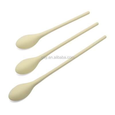 China Sustainable 3pcs BPA Free Plastic Salad Spoon Set Server Kitchen Gadgets 2019 for sale