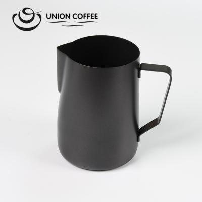 China Viable Custom Drop Resistant Espresso Art Barista Stainless Steel Coffee Latte Frothing Pitcher Milk Jugs for sale