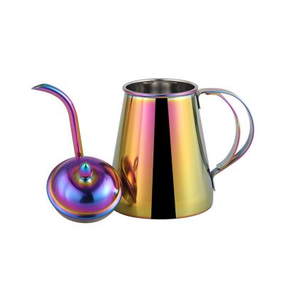 China Sustainable Wholesale Custom Stainless Steel Spout Gooseneck Kettle Coffee Long Drip Pour Over Coffee Kettle for sale