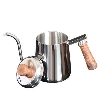 China Stocked Customize Stainless Steel Coffee Pour Over Kettle 350ml Long Narrow Spout Coffee Pot Gooseneck Kettl for sale