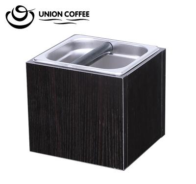 China Customization Sustainable Stainless Steel Residue Bucket Container Box Wholesale Square Coffee Marc The Kick Box for sale