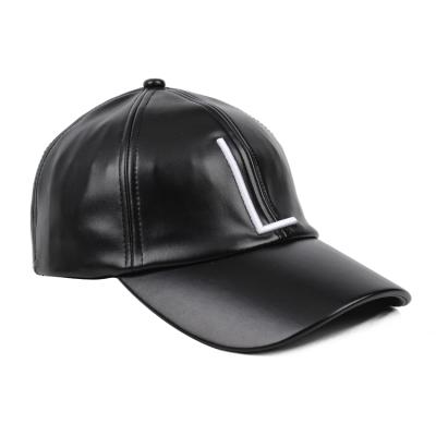 China Custom Leather JOINT Baseball Hat Dad Unstructured Hat Embroidered Baseball Cap for sale