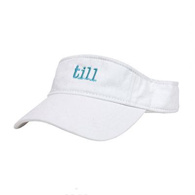 China Wholesale COMMON 100% wide custom protection bill cotton golf sports sun visor hat for sale