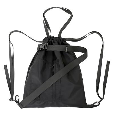 China Sports Fitness Bag Travel Folding Nylon Drawstring Bag for sale