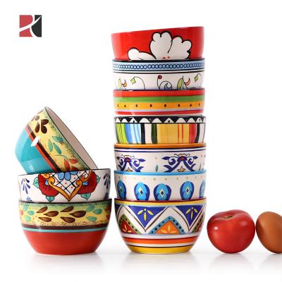 China Viable Hand Painted  Ceramic Kitchenware Set Home Decorative Color for sale