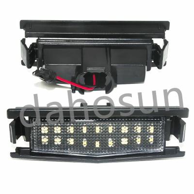 China White ABS+LED+PC 2Pcs Dahosun LED License Plate Light Fit For Mazda 2 2016 MX5 Miata 2016-2021 Rear Tail Number Lamp for sale