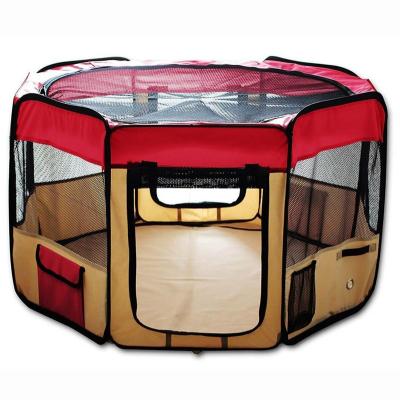 China Viable Puppy Exercise Kennel 600d Oxford Cloth Panels Dog Play Pen for sale