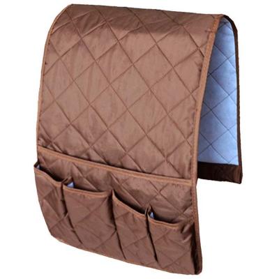 China Wardrobe Sofa Couch Chair Armrest Insert Pocket Bag Organizer Fits For Yearbook Magazines TV Remote Control Mesh for sale