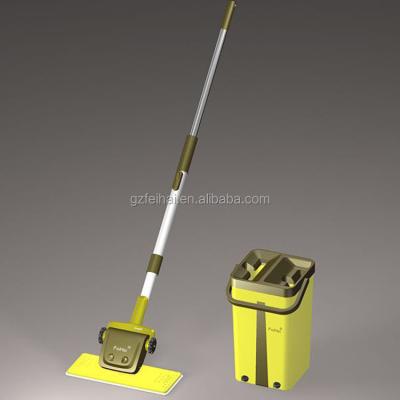 China 2019 Sustainable New Single Squeeze Bucket Magic Broom for sale