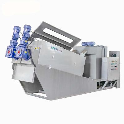 China Factory Automatic Multi Sewage Screw Press Roller Disc Mud Separator Liquid Solid Sludge Water Dehydrator for sale