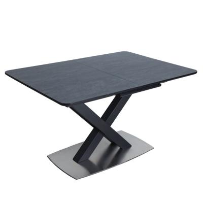 China Popular Italian Design Extendable Dining Table Household Rectangular Retractable Modern Minimalist Modern Minimalist Dining Table for sale