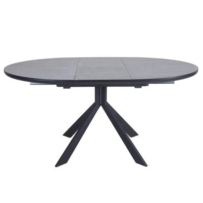 China Custom Ceramic Dining Table Folding Square Extendable and Oval Dual Function Round Modern Minimalist Household Round Dining Table for sale