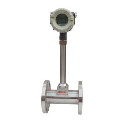 China Long Term Stability Gas Flow Meter Water Meter Air 4-20mA Signal Output Vortex Flow Meter Liquid Vortex Flow Meter for sale