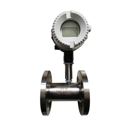 China High Pressure Electronic Digital Propel Pulser Type Flange Oil Milk Beer Turbine Flow Meter Flow Meter Turbine Gas Oil Liquid Flow Meter for sale