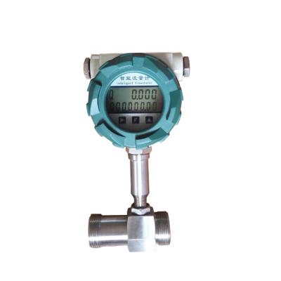 China 1.5 Inch Turbine Water Flow Meter ss304ss316 with LCD Digital Display Flange Turbine Flow Meter Transmitter Turbine Liquid Flow Meter for sale