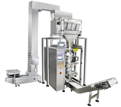 China Alumina Ball Desiccant Packaging Machine Silica Gel 4 Hoppers Linear Scale Vertical Packaging Machine for sale