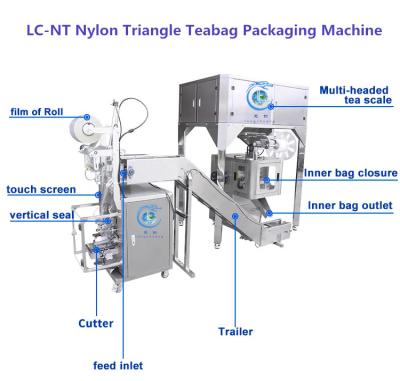 China Chrysanthemum Tea Bag Packaging Machine Triangle Tea Bag Pouch Packing Machine for sale