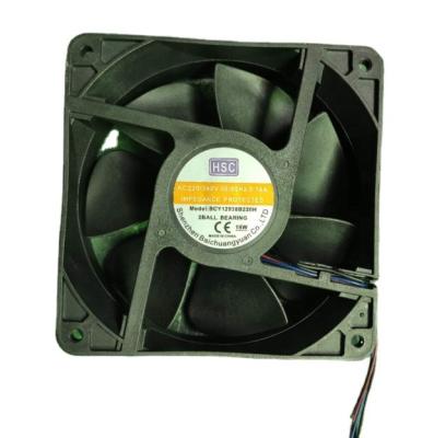 China Ventilation Cooling 12038mm EC Fan Brushless Double Axial Fan 4500RPM 200.11CFM 220V PWM EC Fan 120x120x38mm 220V PWM for sale