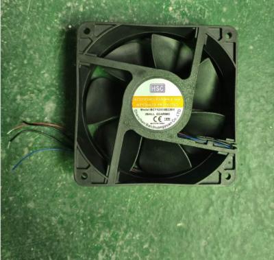 China Ventilation Cooling HVAC 120x120x38mm 220V 3pin PWM EC Blower 4500RPM 18W 200.11CFM EC Axial Fan for sale