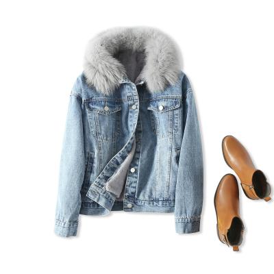 China Hooded Denim Snorkel Parka Coat Anti-Shrink Jacket For Women Outwear Top Coat For Lady Coat for sale