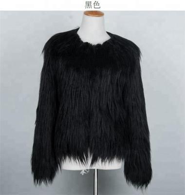 China Anti-Shrink Professional V-Neck Coat Woman Winter Fur With CE Certificate for sale