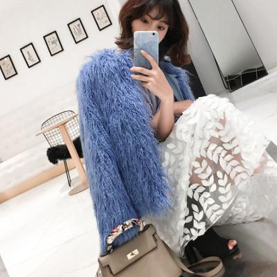 China Fashion Faux Fur Lambswool Coat And Anti-Shrink Jacket Leopard For Women for sale