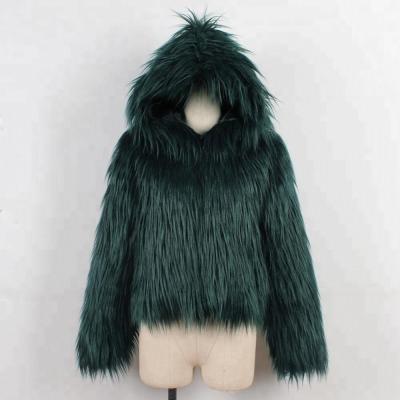 China Wholesale brand new anti-shrink black fur coat with high quality for sale